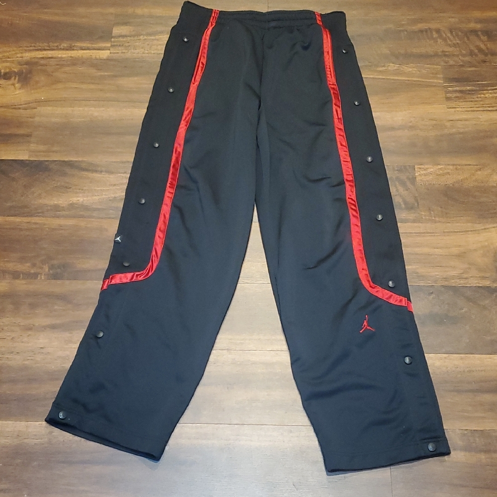 Jordan Black Joggers with Red Trim